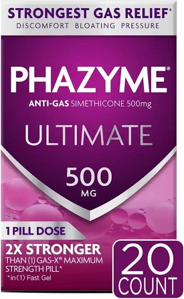 Phazyme Ultimate 500 mg Fast Gels