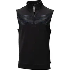 TGW Men's Chest Stripe 1/4-Zip Golf Vest