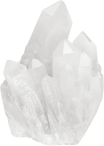 Top Plaza Healing Rock Crystal Clear Quartz Cluster Mineral Geode Druzy Specimen 1.85-3.5''(White Crystal Quartz Cluster)