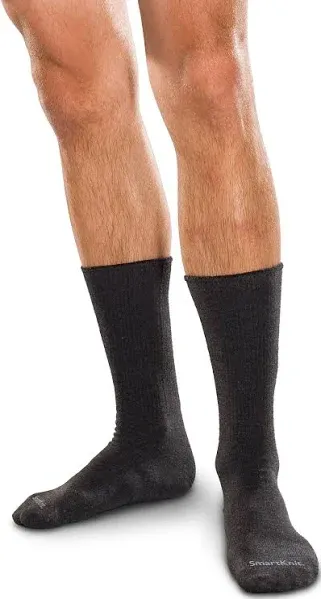  SMART KNIT SEAMLESS DIABETIC SOCKS White Men&#039;s XLarge Crew (M 11-13 - W 12-14)