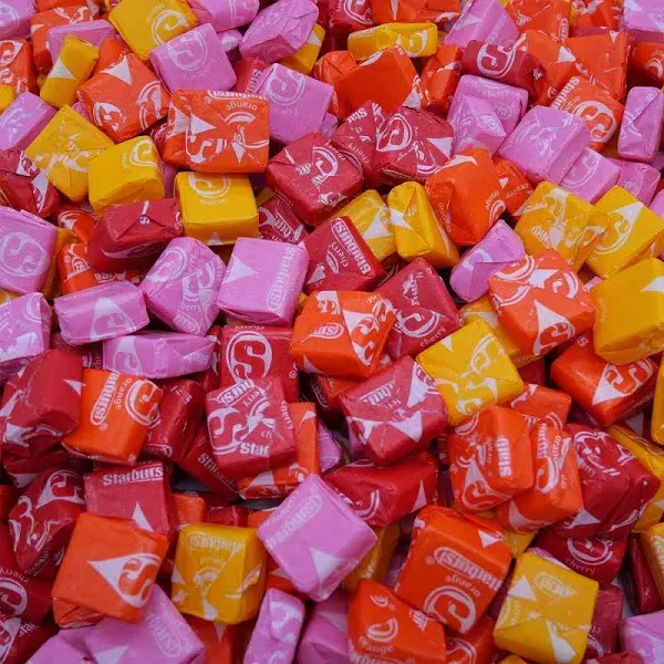 Starburst Fruit Chews Candy Bulk Pack - 5 Pounds - Original Flavors - In Mighty Merchandise Packaging