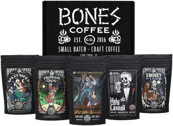 Bones Coffee Company Favorite Flavors Sample Pack