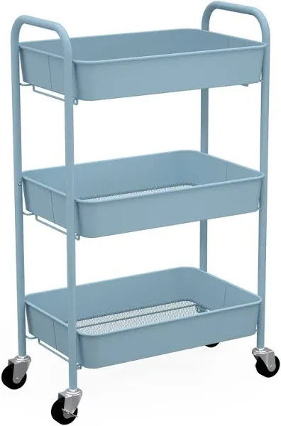 CAXXA 3-Tier Rolling Metal Storage Organizer