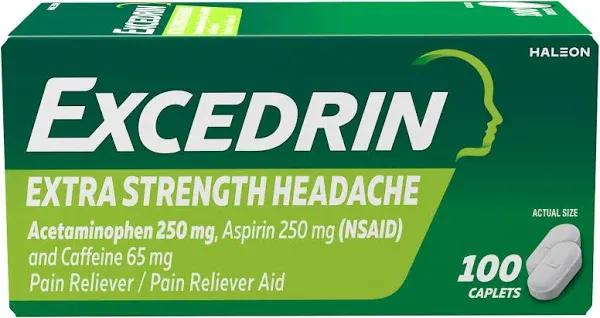 Excedrin Extra Strength - 24 Caplets, Pack of 3