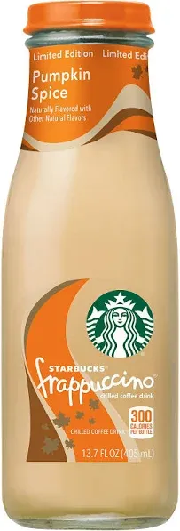 Starbucks Frappuccino Coffee Drink Pumpkin Spice 9.5 oz. 15 pk.