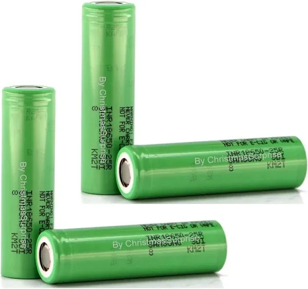 Samsung25R 3.7V Rechargeable 18650 Battery