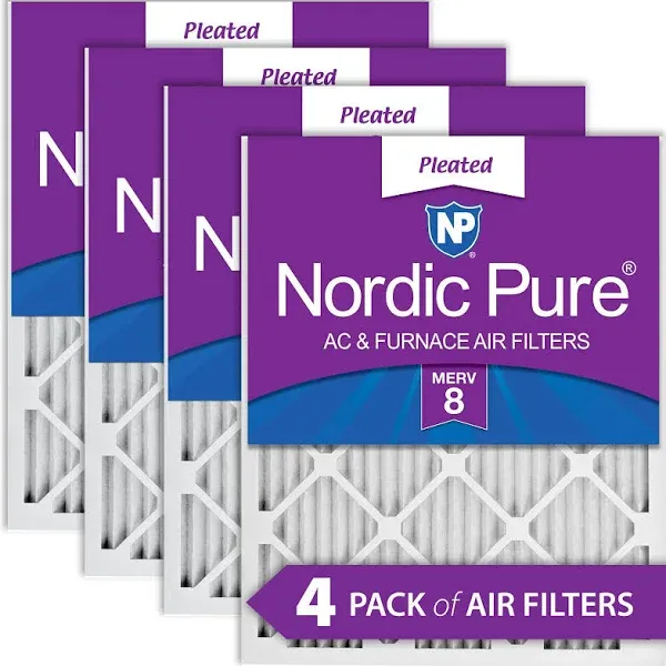 Nordic Pure 30x36x1CustomM12-6 MERV 12 AC Furnace Filters, 29 1/2 x 35 1/2 x 3/4 (29.5 x 35.5 x 0.75), 6 Piece