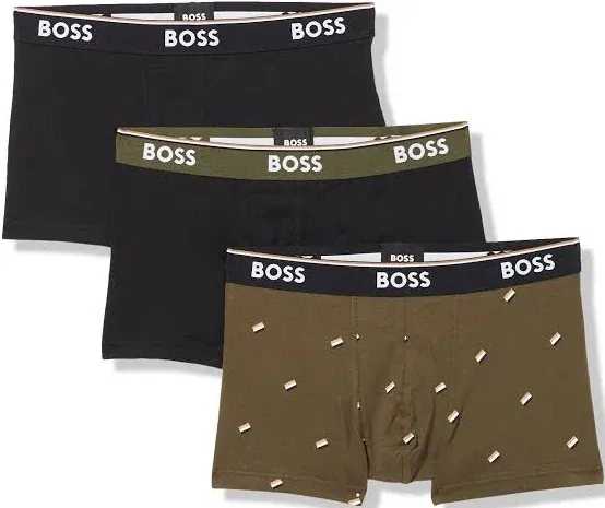 BOSS Men's 3-Pack Logo Trunks