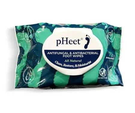 pHeeT&#xAE; All-Natural Anti-Fungal and Anti-Bacterial Foot Wipes