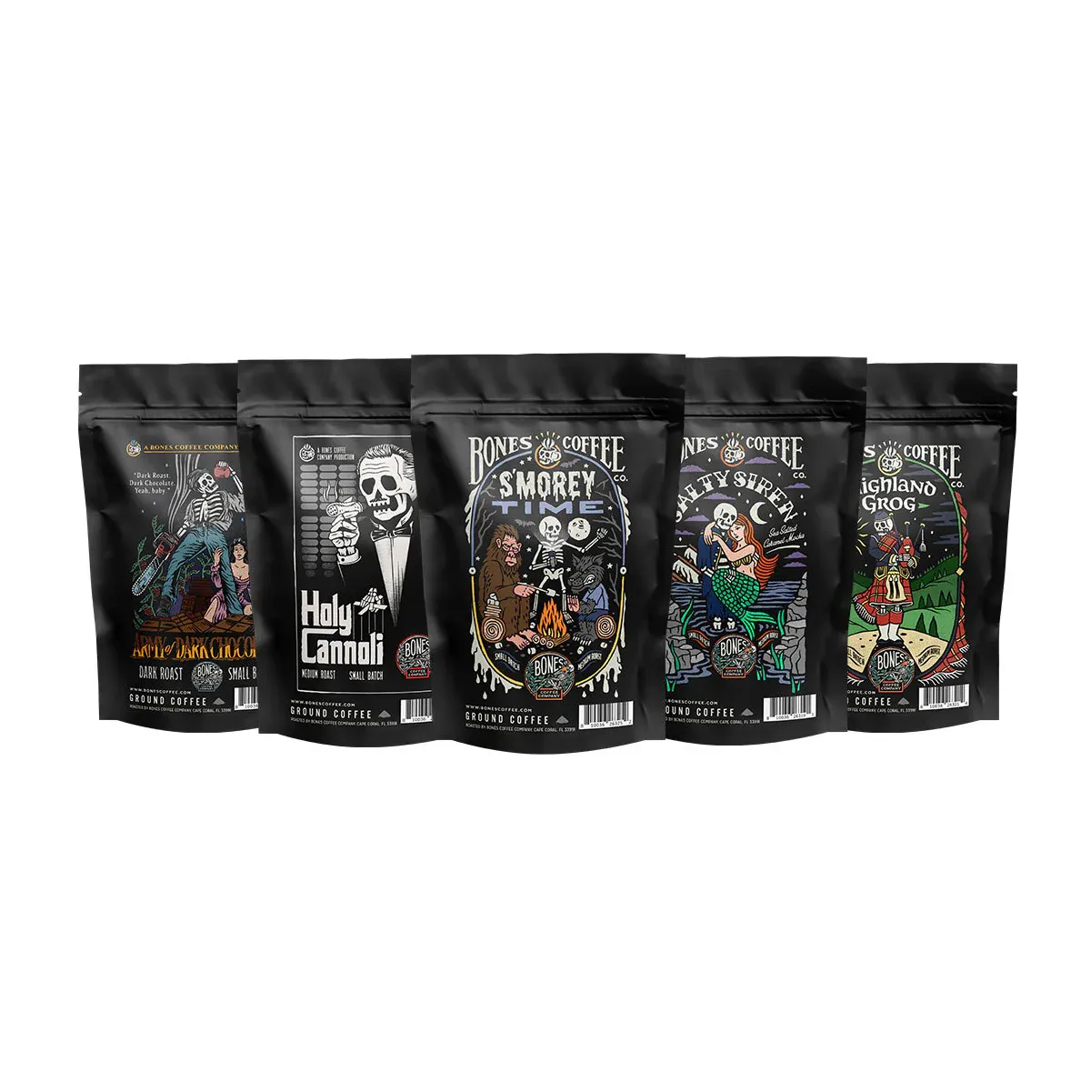 Bones Coffee Company Favorite Flavors Sample Pack