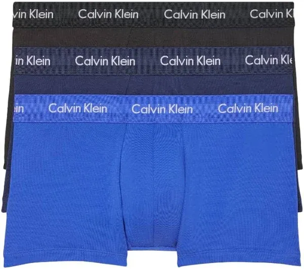 Calvin Klein Men's Cotton Stretch Low Rise Trunk 3-Pack