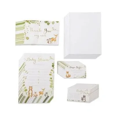 Kate Aspen Baby Elephants Baby Shower Invitation &amp; Thank Bundle (Set of 25)