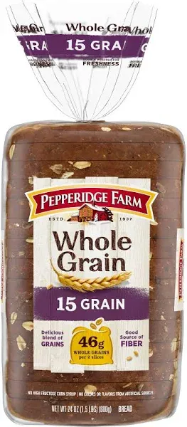 Pepperidge Farm Whole Grain Bread Slices (24 oz, 16 ct)