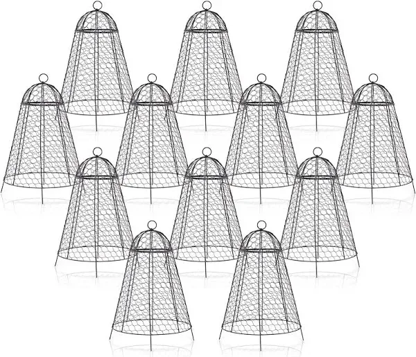 Garden Cloches for Plants Set of 6 Chicken Wire Cloche 20&#034;H x 12&#034;D