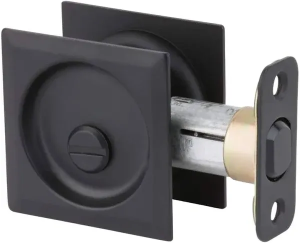 Kwikset Square Privacy Pocket Door Lock 335SQT-514