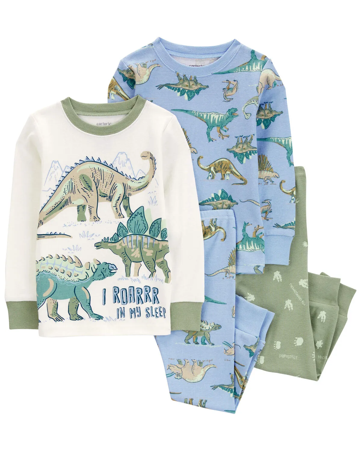 Carter's Toddler Boys Construction Printed 4-Piece Pajama Set