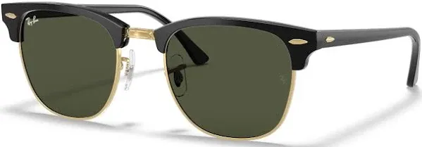 Authentic Ray-Ban RB 3016 Clubmaster Sunglasses W0365 Ebony/ Arista 51mm UNISEX