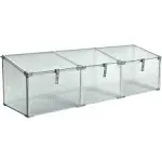 Hanover 47-in. Single Garden Bed Clear Cold Frame Mini-Greenhouse Indoor/Outdoor