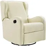 Angel Line Rebecca Upholstered Swivel Gliding Recliner, Beige