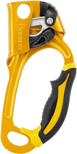 Petzl Ascension Right Ascender Rope Clamp, Yellow/Black