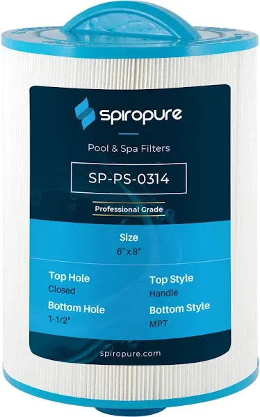 SpiroPure Replacement Cartridge for Pleatco PPG50P4 Unicel 6CH-49 Filbur