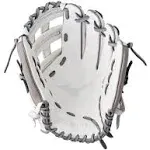 Mizuno Prime Elite 12.5" Fastpitch Softball Glove - White/Grey - 2024 Model Size 12.5 in