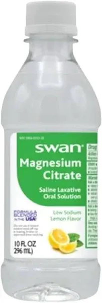 Swan Magnesium Citrate Saline Laxative Lemon Oral Solution - 10 Ounces - City Fresh Supermarket - Delivered by Mercato