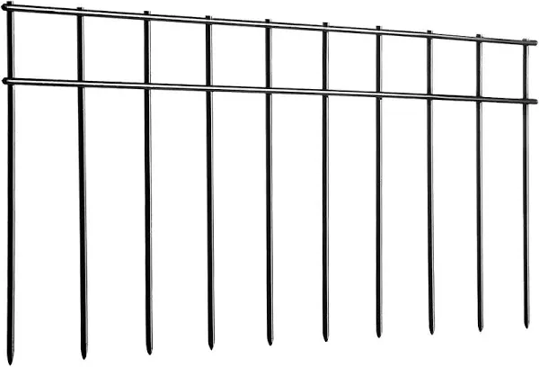 Adavin No Dig Fence Animal Barrier Fence,15 Pack 20 in(L) X10 in(H) Underground Garden Fencing with 2 in Spike Spacing Dog Fence for The Yard Metal Fence Ground Stakes for Outdoor Patio.Total 25 Ft