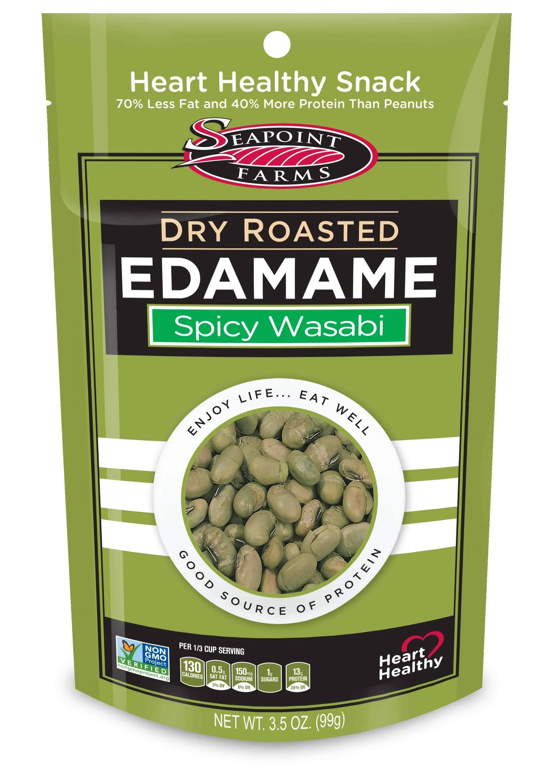 Seapoint Farms Spicy Wasabi Dry Roasted Edamame (3.5 oz)