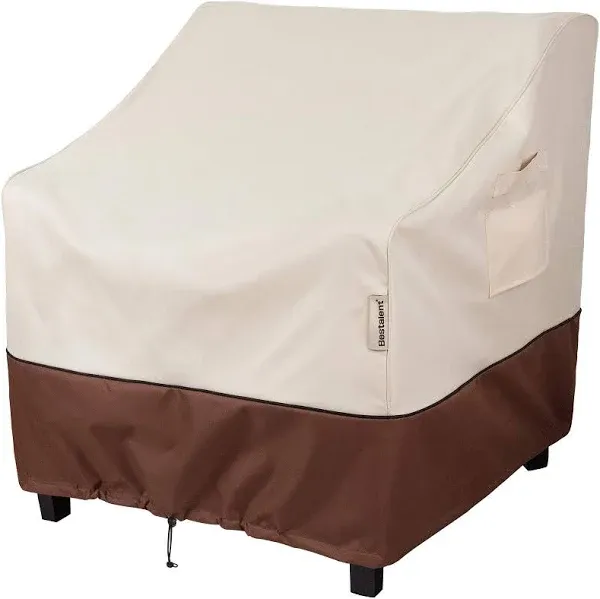 Patio Chair Covers Heavy Duty Outdoor 25.5&#034;W x32.5&#034;D x 34&#034;H 1pack Beige/Brown