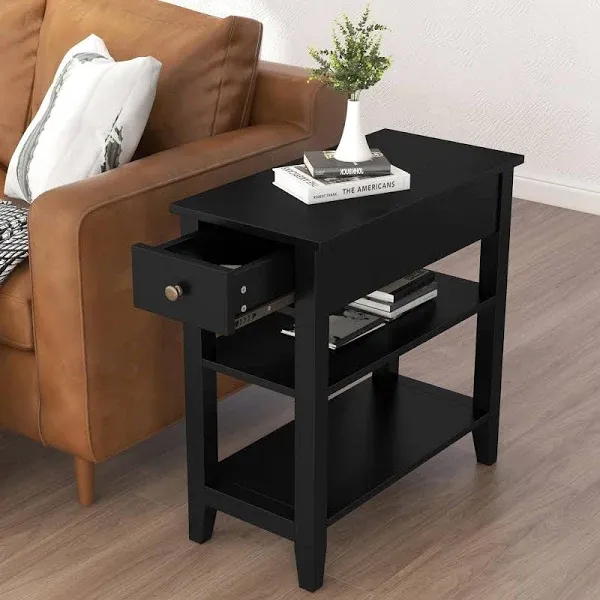 ChooChoo Narrow End Table with Drawer and Shelf