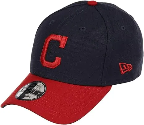 New Era Cleveland Indians The League Red/Blue 9FORTY Adjustable Hat Cap Baseball