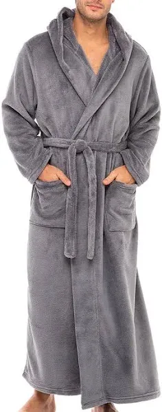 Alexander Del Rossa Mens Robe Plush Mens Bath Robes for Men