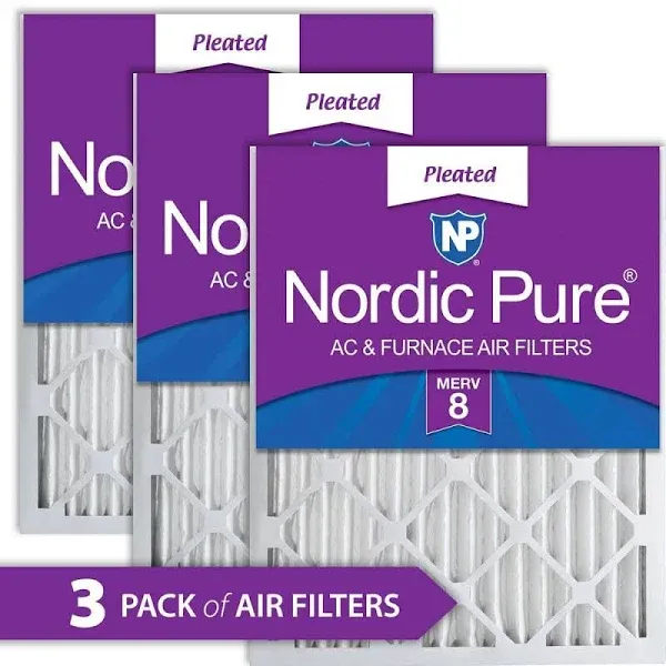 Nordic Pure Air Filters MERV Pleated