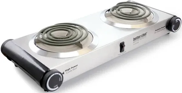 Better Chef Stainless Steel Dual Electric Burner (9354021M)