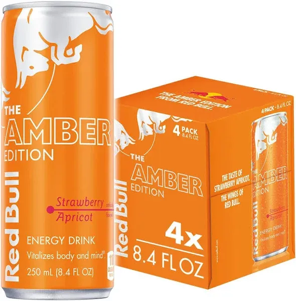 Red Bull Amber Edition Strawberry Apricot Energy Drink