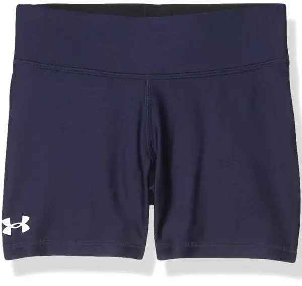 Girl&#x27;s Black Under Armour Team Shorty - Spandex Shorts