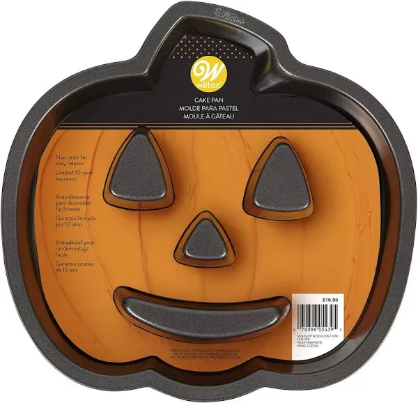 Wilton Jack-O-Lantern Pumpkin Halloween Cake Pan Non-stick New