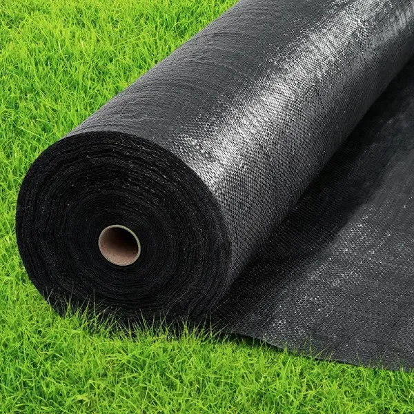 4ft x100ft Black Weed Barrier Landscape Premium Fabric-Heavy Duty Woven Ground