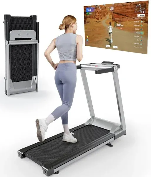 DeerRun Folding Treadmill with Incline