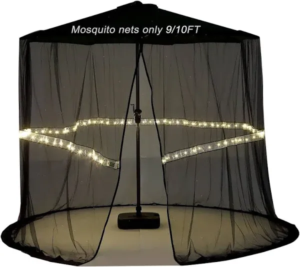 Tiimmgaal Mosquito Net For Patio Umbrella Outdoors Screen Polyester Hanging Tent