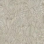 Roommates Tropical Leaves Sketch Peel & Stick Wallpaper In Taupe/brown