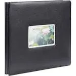 Old Town Bonded Leather Scrapbook 12x12 (Pebbled Black, Album)