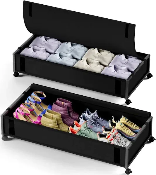 Mr Ironstone Large Under Bed Storage with Wheels and Lids