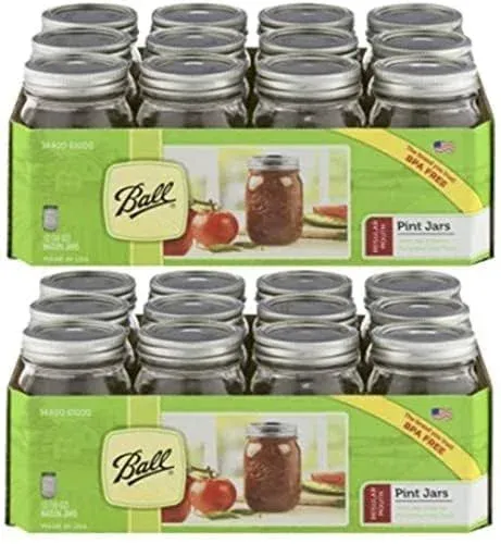 Jarden 24 Pack Mason Ball Jars