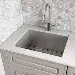 Ruvati RVU6100 23" x 18" x 12" Deep Laundry Utility Sink Undermount 16 Gauge Stainless Steel