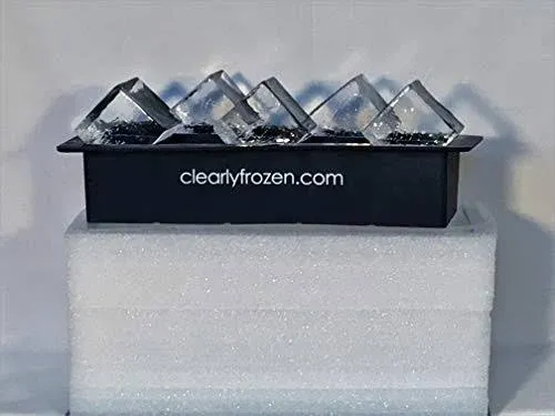 ClearlyFrozen High Capacity Clear Ice Cube Tray