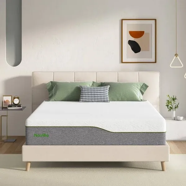 Novilla Full Size Mattress, 12 Inch Gel Memory Foam Full Mattress for Cool Night Sleep & Pressure Relief, Medium Soft with Motion Isolation, Mattress in a Box, Lullaby