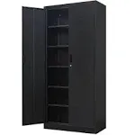 BESFUR Metal Storage Cabinets with Locking Doors and Adjustable Shelves