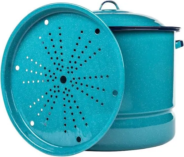 Cinsa 34 Quart Steamer Pot with Lid and Trivet